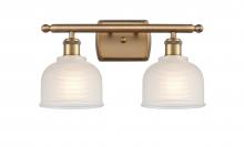 Innovations Lighting 516-2W-BB-G411 - Dayton - 2 Light - 16 inch - Brushed Brass - Bath Vanity Light