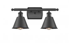 Innovations Lighting 516-2W-BK-M8-LED - Smithfield - 2 Light - 17 inch - Matte Black - Bath Vanity Light