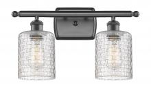 Innovations Lighting 516-2W-OB-G112C-5CL - Cobbleskill - 2 Light - 15 inch - Oil Rubbed Bronze - Bath Vanity Light