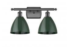 Innovations Lighting 516-2W-OB-MBD-75-GR - Plymouth - 2 Light - 18 inch - Oil Rubbed Bronze - Bath Vanity Light