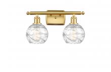 Innovations Lighting 516-2W-SG-G1213-6 - Athens Deco Swirl - 2 Light - 16 inch - Satin Gold - Bath Vanity Light