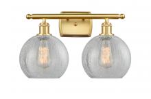 Innovations Lighting 516-2W-SG-G125 - Athens - 2 Light - 18 inch - Satin Gold - Bath Vanity Light