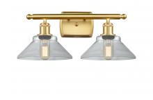 Innovations Lighting 516-2W-SG-G132 - Orwell - 2 Light - 18 inch - Satin Gold - Bath Vanity Light