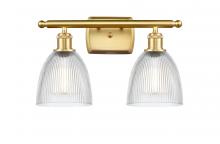 Innovations Lighting 516-2W-SG-G382 - Castile - 2 Light - 16 inch - Satin Gold - Bath Vanity Light