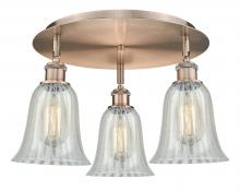 Innovations Lighting 516-3C-AC-G2811 - Hanover - 3 Light - 18 inch - Antique Copper - Flush Mount