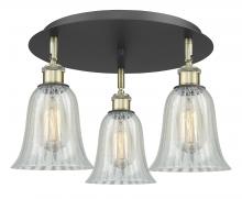 Innovations Lighting 516-3C-BAB-G2811 - Hanover - 3 Light - 18 inch - Black Antique Brass - Flush Mount