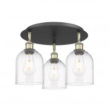 Innovations Lighting 516-3C-BAB-G558-6CL - Bella - 3 Light - 17 inch - Black Antique Brass - Flush Mount