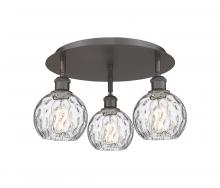 Innovations Lighting 516-3C-OB-G1215-6 - Athens Water Glass - 3 Light - 18 inch - Oil Rubbed Bronze - Flush Mount