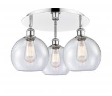 Innovations Lighting 516-3C-PC-G124-8 - Athens - 3 Light - 20 inch - Polished Chrome - Flush Mount