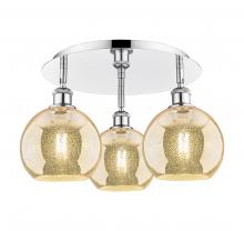 Innovations Lighting 516-3C-PC-G128-8 - Athens - 3 Light - 20 inch - Polished Chrome - Semi-Flush Mount
