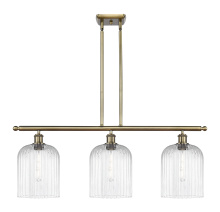 Innovations Lighting 516-3I-AB-G559-8CL - Bridal Veil - 3 Light - 36 inch - Antique Brass - Stem hung - Island Light
