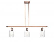 Innovations Lighting 516-3I-AC-G342 - Hadley - 3 Light - 36 inch - Antique Copper - Cord hung - Island Light