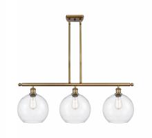 Innovations Lighting 516-3I-BB-G124-10 - Athens - 3 Light - 37 inch - Brushed Brass - Stem Hung - Island Light