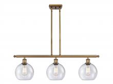 Innovations Lighting 516-3I-BB-G124-8 - Athens - 3 Light - 36 inch - Brushed Brass - Cord hung - Island Light