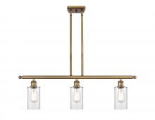 Innovations Lighting 516-3I-BB-G802 - Clymer - 3 Light - 36 inch - Brushed Brass - Cord hung - Island Light