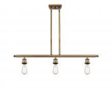 Innovations Lighting 516-3I-BB - Bare Bulb - 3 Light - 36 inch - Brushed Brass - Cord hung - Island Light