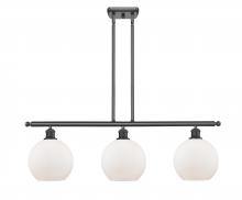 Innovations Lighting 516-3I-BK-G121-8 - Athens - 3 Light - 36 inch - Matte Black - Cord hung - Island Light