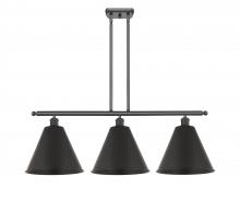 Innovations Lighting 516-3I-BK-MBC-12-BK - Berkshire - 3 Light - 39 inch - Matte Black - Cord hung - Island Light