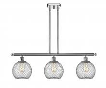 Innovations Lighting 516-3I-PC-G122-8CBK - Farmhouse Chicken Wire - 3 Light - 36 inch - Polished Chrome - Cord hung - Island Light