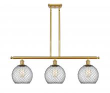 Innovations Lighting 516-3I-SG-G122-8CBK - Farmhouse Chicken Wire - 3 Light - 36 inch - Satin Gold - Cord hung - Island Light