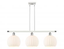 Innovations Lighting 516-3I-WPC-G1217-10WV - White Venetian - 3 Light - 37 inch - White Polished Chrome - Stem Hung - Island Light