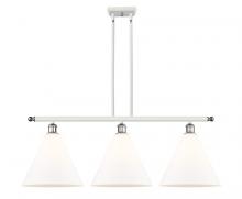 Innovations Lighting 516-3I-WPC-GBC-121 - Berkshire - 3 Light - 39 inch - White Polished Chrome - Cord hung - Island Light