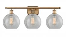 Innovations Lighting 516-3W-BB-G125 - Athens - 3 Light - 28 inch - Brushed Brass - Bath Vanity Light