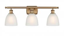 Innovations Lighting 516-3W-BB-G381 - Castile - 3 Light - 26 inch - Brushed Brass - Bath Vanity Light