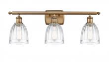 Innovations Lighting 516-3W-BB-G442 - Brookfield - 3 Light - 26 inch - Brushed Brass - Bath Vanity Light