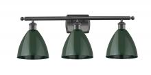 Innovations Lighting 516-3W-OB-MBD-75-GR - Plymouth - 3 Light - 28 inch - Oil Rubbed Bronze - Bath Vanity Light