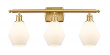 Innovations Lighting 516-3W-SG-G651-6 - Cindyrella - 3 Light - 26 inch - Satin Gold - Bath Vanity Light