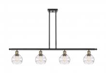 Innovations Lighting 516-4I-BAB-G556-6CL - Rochester - 4 Light - 48 inch - Black Antique Brass - Cord hung - Island Light