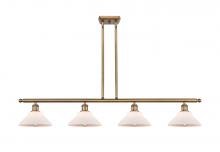 Innovations Lighting 516-4I-BB-G131 - Orwell - 4 Light - 48 inch - Brushed Brass - Cord hung - Island Light