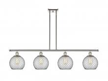 Innovations Lighting 516-4I-PN-G122-8CBK - Farmhouse Chicken Wire - 4 Light - 48 inch - Polished Nickel - Cord hung - Island Light