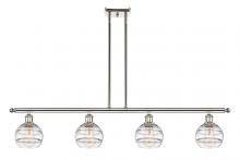 Innovations Lighting 516-4I-PN-G556-6CL - Rochester - 4 Light - 48 inch - Polished Nickel - Cord hung - Island Light