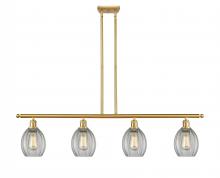 Innovations Lighting 516-4I-SG-G82 - Eaton - 4 Light - 48 inch - Satin Gold - Cord hung - Island Light