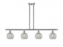 Innovations Lighting 516-4I-SN-G125 - Athens - 4 Light - 48 inch - Brushed Satin Nickel - Cord hung - Island Light