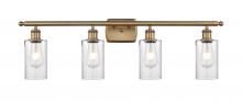 Innovations Lighting 516-4W-BB-G804 - Clymer - 4 Light - 34 inch - Brushed Brass - Bath Vanity Light