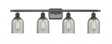 Innovations Lighting 516-4W-BK-G257 - Caledonia - 4 Light - 35 inch - Matte Black - Bath Vanity Light