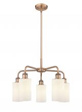 Innovations Lighting 516-5CR-AC-G801 - Clymer - 5 Light - 22 inch - Antique Copper - Chandelier