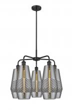 Innovations Lighting 516-5CR-BK-G683-7 - Windham - 5 Light - 25 inch - Matte Black - Chandelier