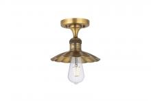 Innovations Lighting 517-1C-BB-M17-BB - Scallop - 1 Light - 8 inch - Brushed Brass - Semi-Flush Mount