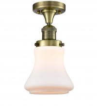 Innovations Lighting 517-1CH-AB-G191 - Bellmont - 1 Light - 6 inch - Antique Brass - Semi-Flush Mount