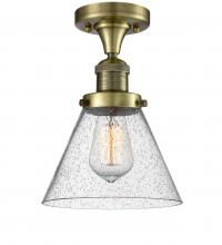 Innovations Lighting 517-1CH-AB-G44 - Cone - 1 Light - 8 inch - Antique Brass - Semi-Flush Mount