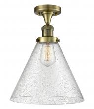 Innovations Lighting 517-1CH-AB-G44-L - Cone - 1 Light - 12 inch - Antique Brass - Semi-Flush Mount