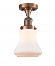 Innovations Lighting 517-1CH-AC-G191 - Bellmont - 1 Light - 6 inch - Antique Copper - Semi-Flush Mount