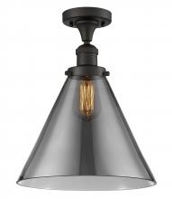 Innovations Lighting 517-1CH-OB-G43-L-LED - Cone - 1 Light - 12 inch - Oil Rubbed Bronze - Semi-Flush Mount