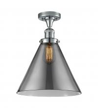 Innovations Lighting 517-1CH-PC-G43-L-LED - Cone - 1 Light - 12 inch - Polished Chrome - Semi-Flush Mount