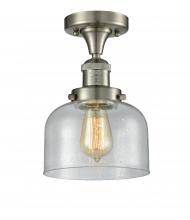 Innovations Lighting 517-1CH-SN-G74 - Bell - 1 Light - 8 inch - Brushed Satin Nickel - Semi-Flush Mount