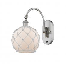 Innovations Lighting 518-1W-SN-G121-8RW - Farmhouse Rope - 1 Light - 8 inch - Brushed Satin Nickel - Sconce